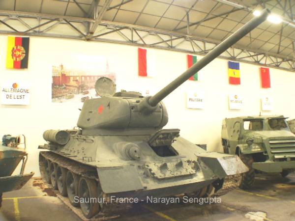 Russian T-34 tanks